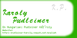 karoly pudleiner business card